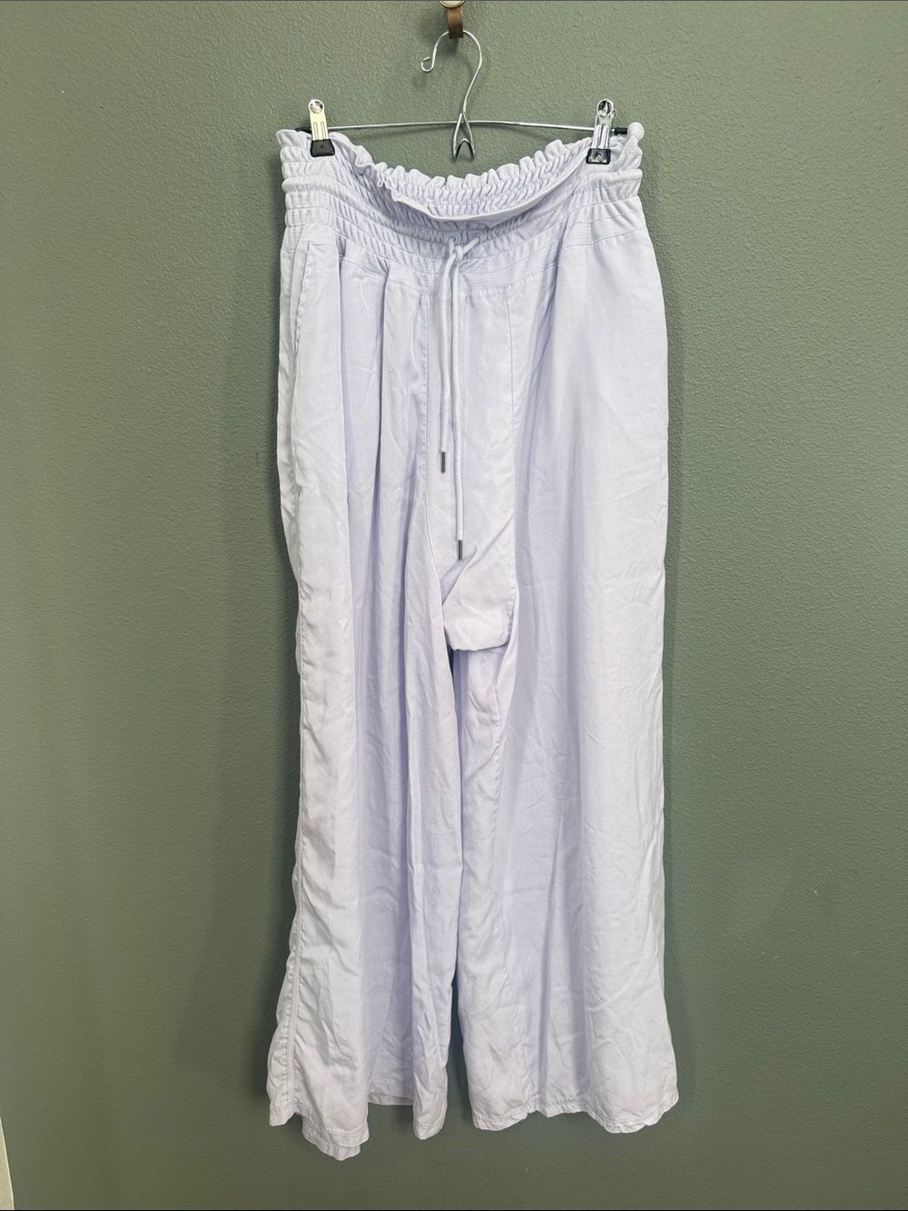 Free People Movement Wide Leg Pants Womens M Harem Light Purple Yoga Lagenlook